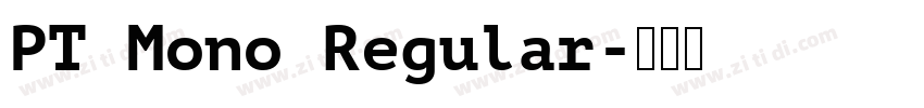 PT Mono Regular字体转换